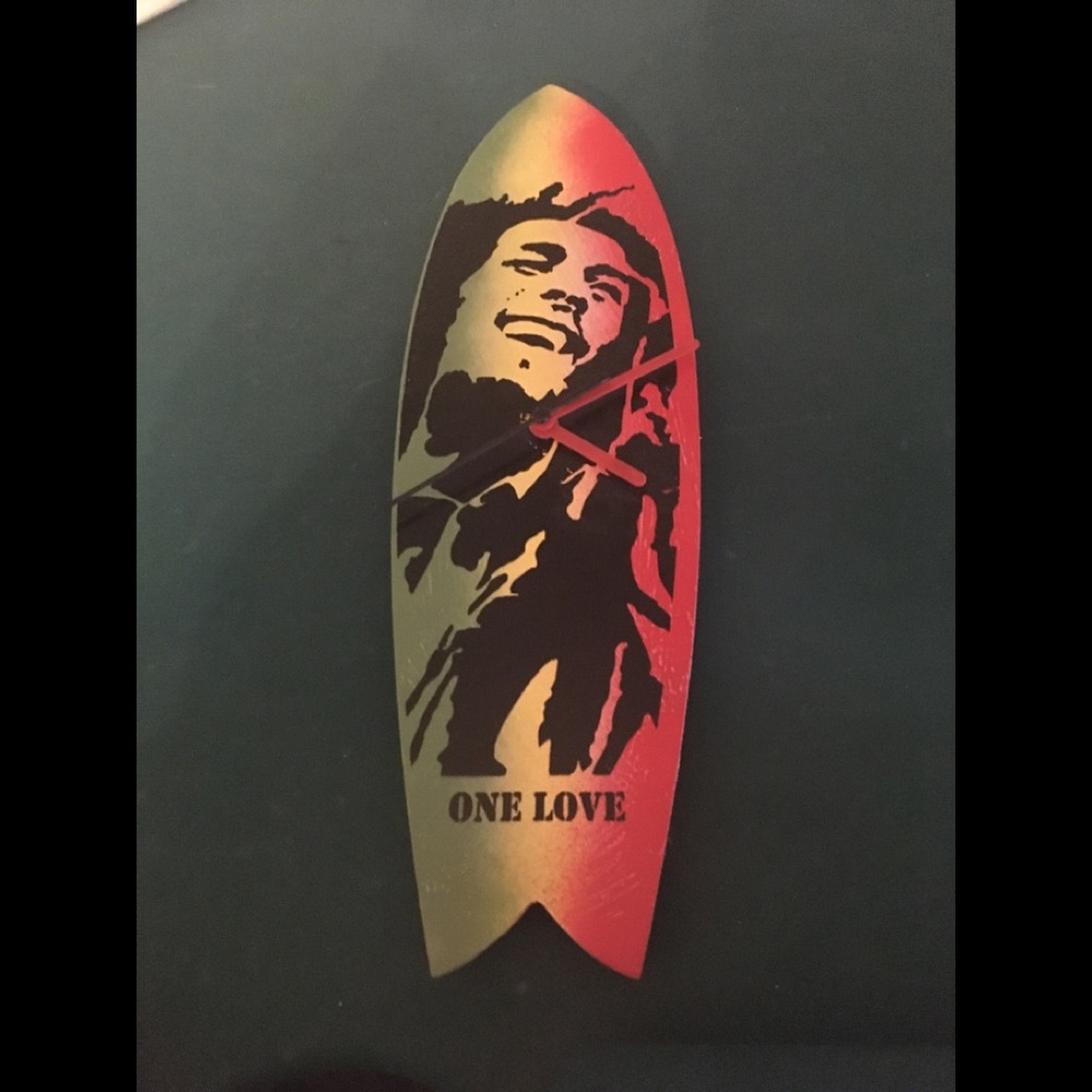 One Love Bob Marley Clock